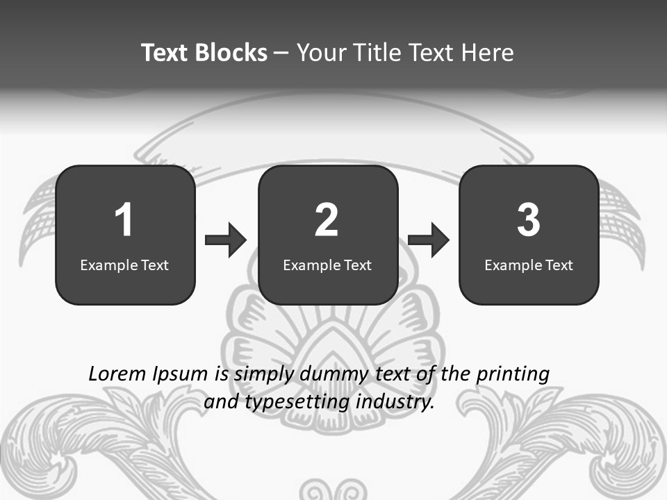 Royal Curve Engraving PowerPoint Template