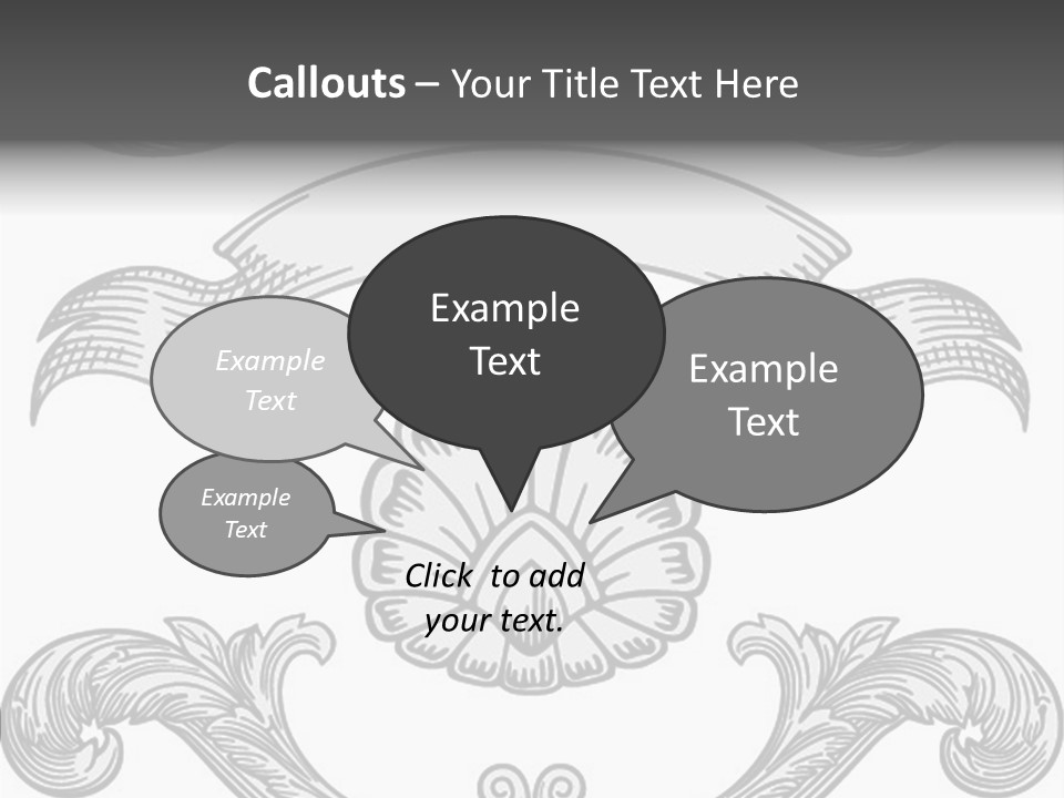 Royal Curve Engraving PowerPoint Template