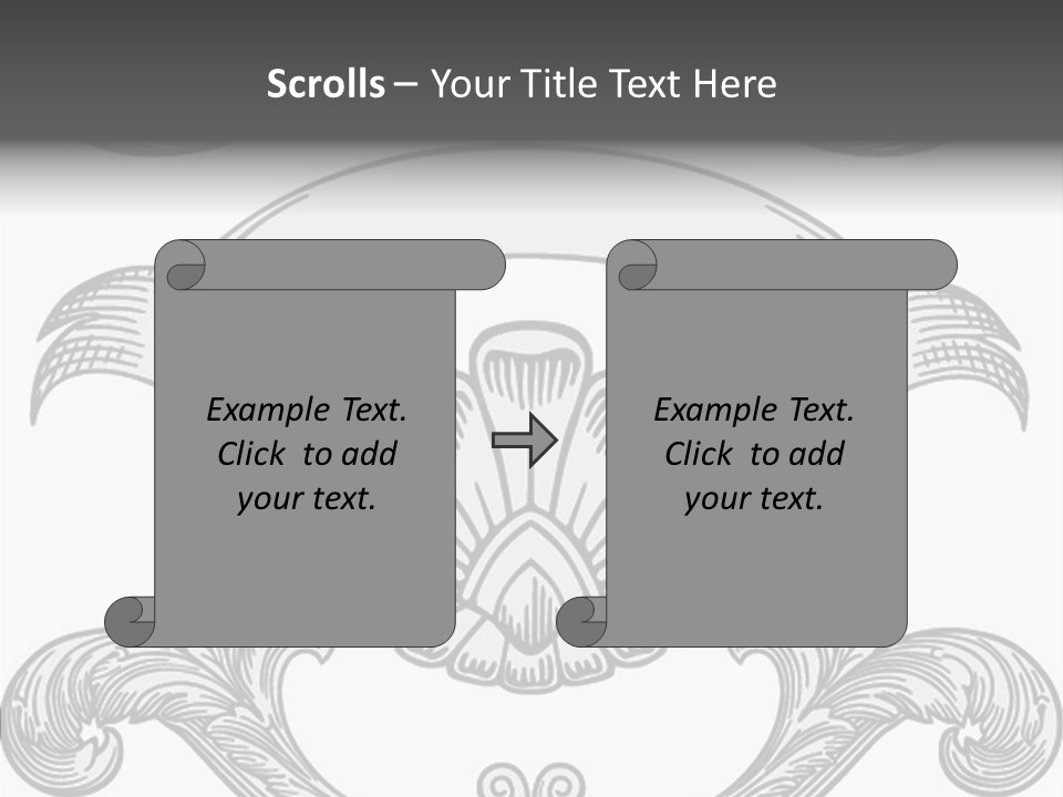 Royal Curve Engraving PowerPoint Template
