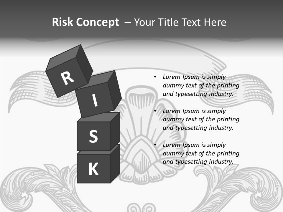 Royal Curve Engraving PowerPoint Template