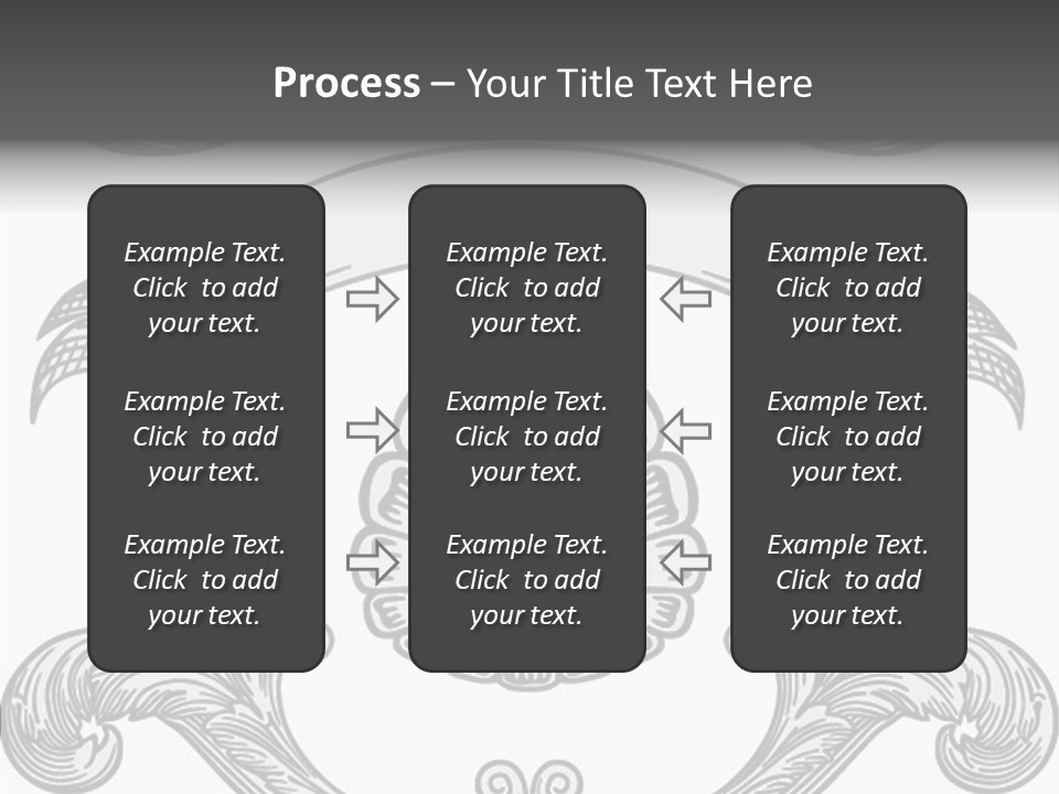 Royal Curve Engraving PowerPoint Template