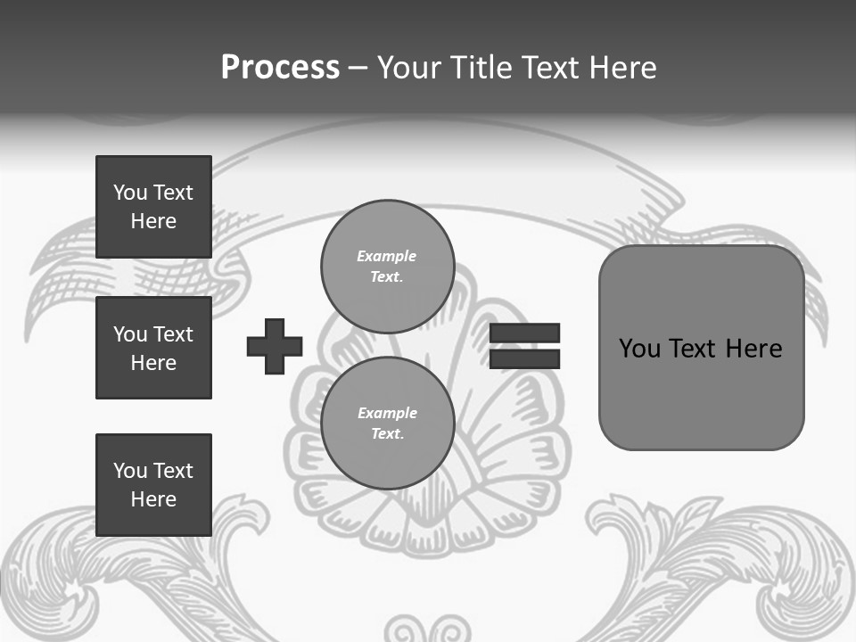 Royal Curve Engraving PowerPoint Template