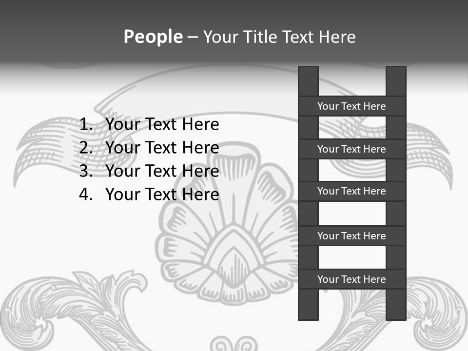 Royal Curve Engraving PowerPoint Template