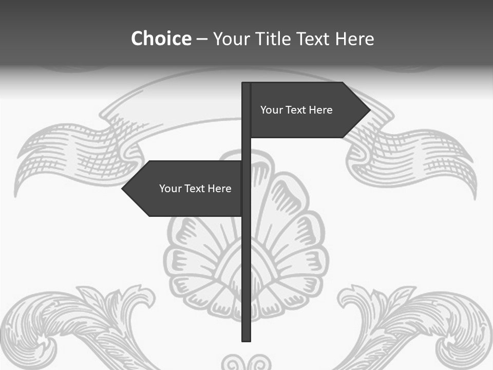 Royal Curve Engraving PowerPoint Template