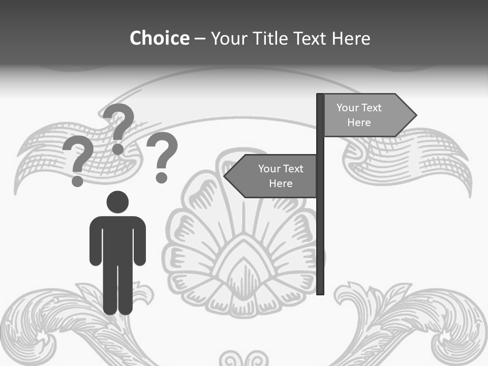 Royal Curve Engraving PowerPoint Template