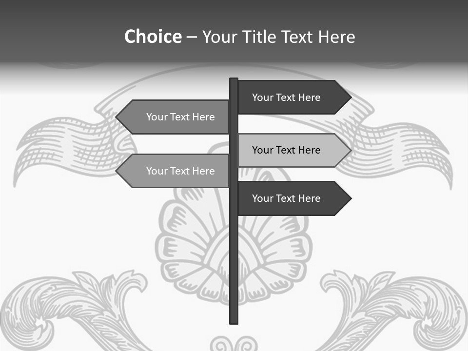 Royal Curve Engraving PowerPoint Template