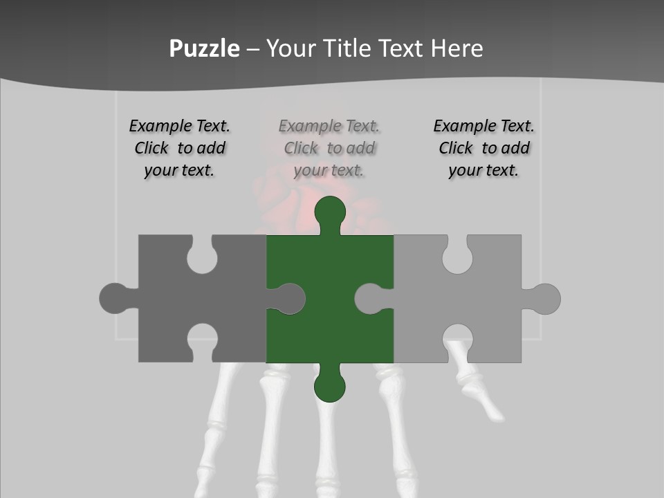 Female Hand Broken PowerPoint Template