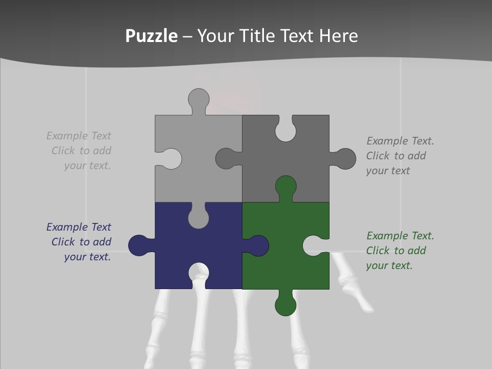 Female Hand Broken PowerPoint Template