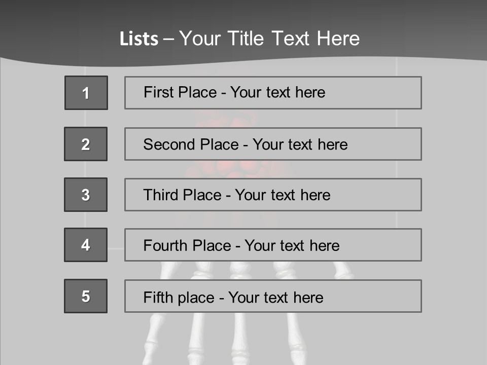 Female Hand Broken PowerPoint Template