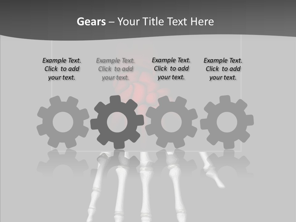 Female Hand Broken PowerPoint Template