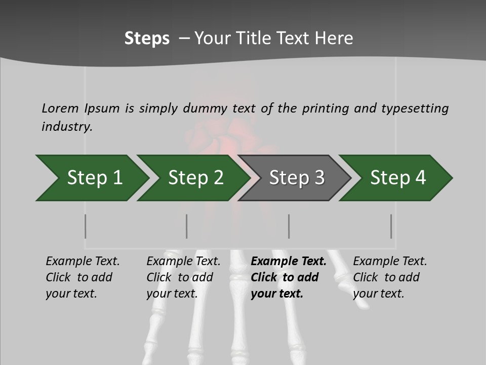 Female Hand Broken PowerPoint Template