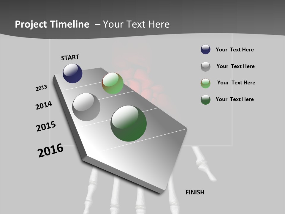 Female Hand Broken PowerPoint Template