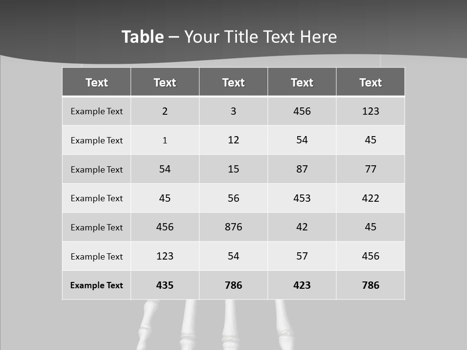 Female Hand Broken PowerPoint Template