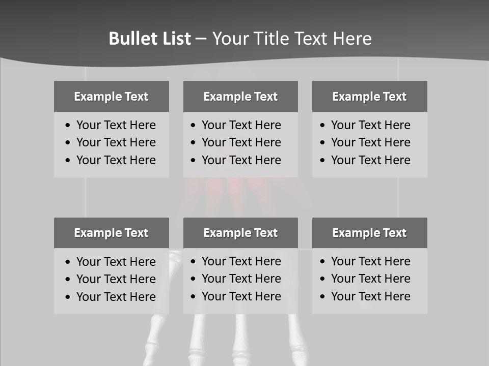 Female Hand Broken PowerPoint Template