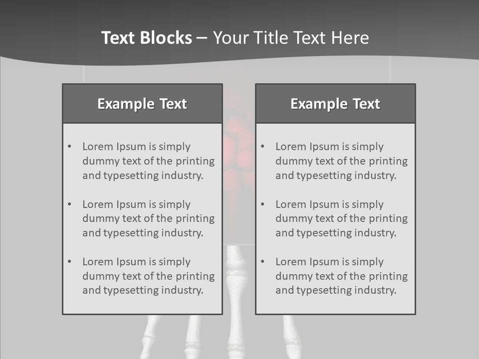 Female Hand Broken PowerPoint Template