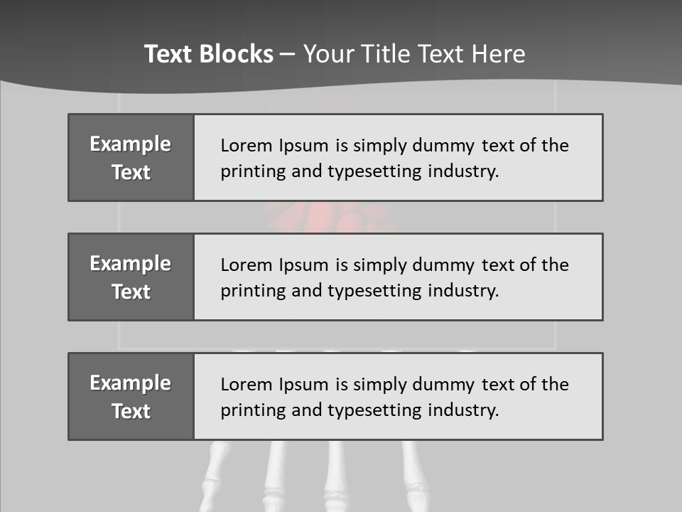 Female Hand Broken PowerPoint Template