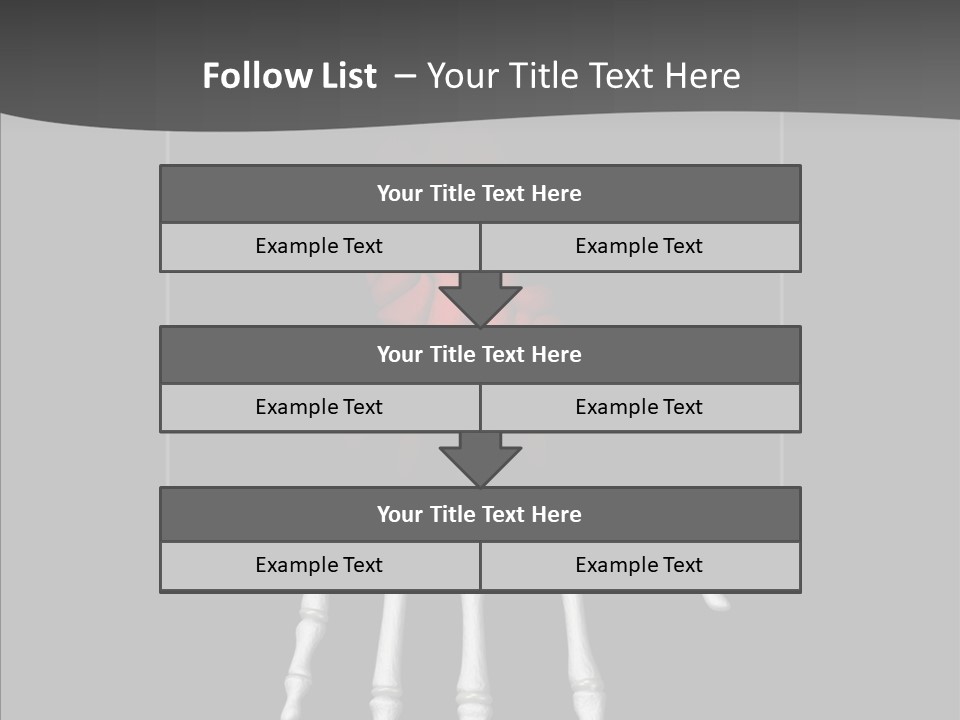 Female Hand Broken PowerPoint Template