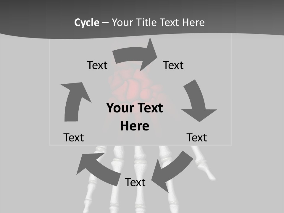 Female Hand Broken PowerPoint Template