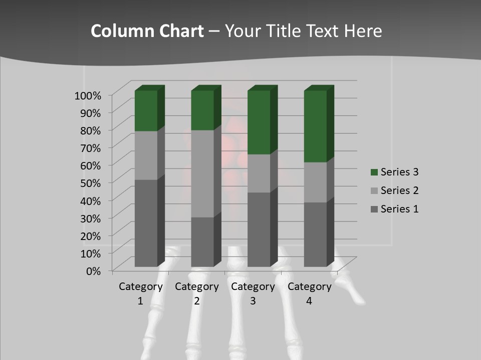 Female Hand Broken PowerPoint Template