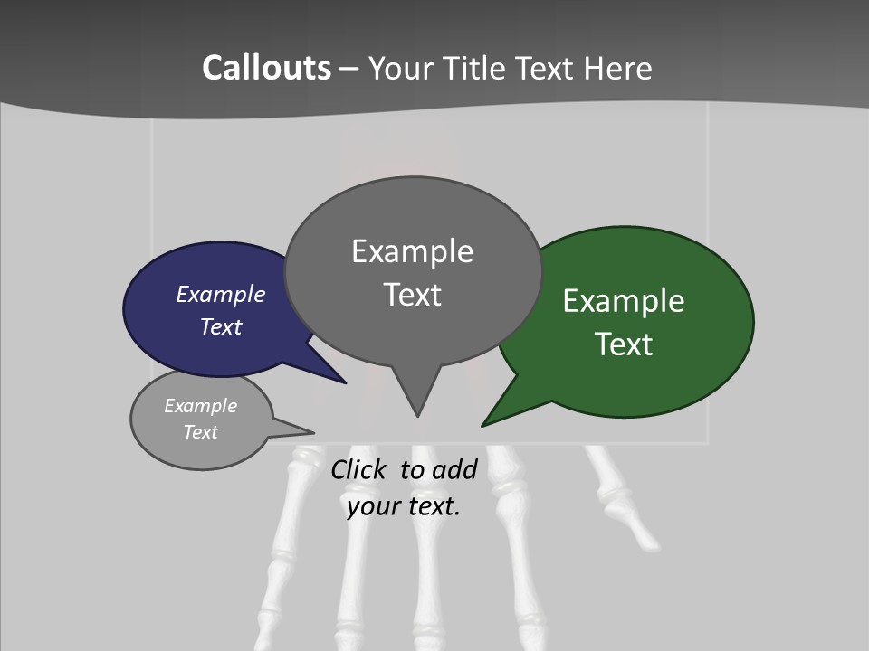 Female Hand Broken PowerPoint Template