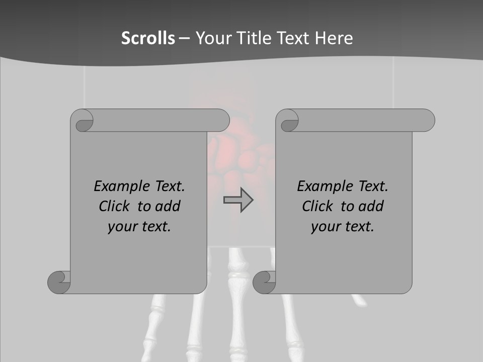 Female Hand Broken PowerPoint Template