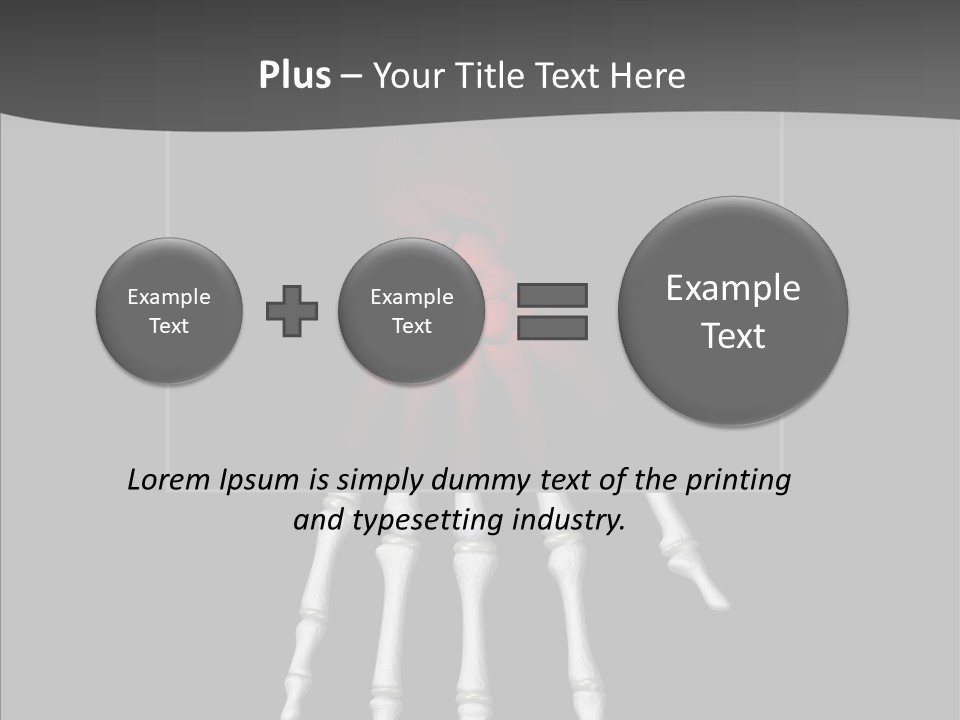 Female Hand Broken PowerPoint Template