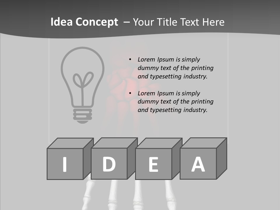 Female Hand Broken PowerPoint Template