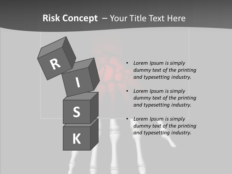 Female Hand Broken PowerPoint Template