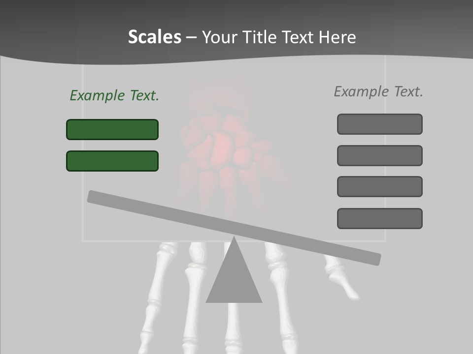 Female Hand Broken PowerPoint Template