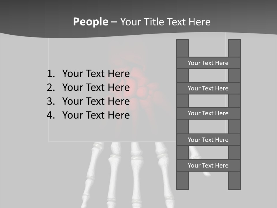 Female Hand Broken PowerPoint Template