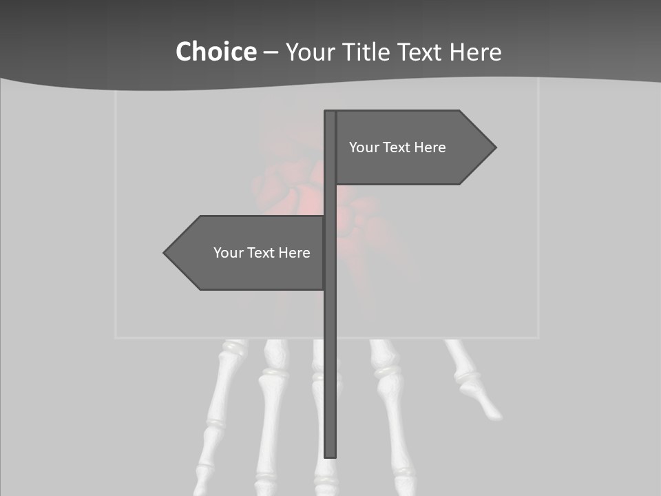 Female Hand Broken PowerPoint Template