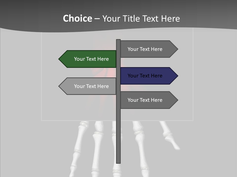 Female Hand Broken PowerPoint Template