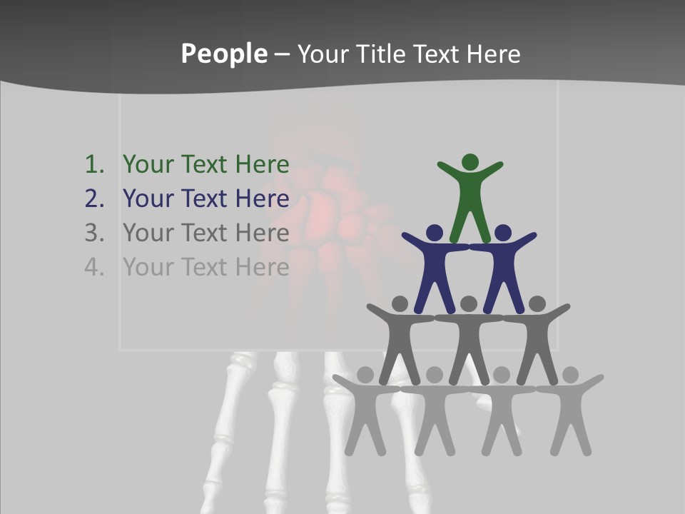 Female Hand Broken PowerPoint Template