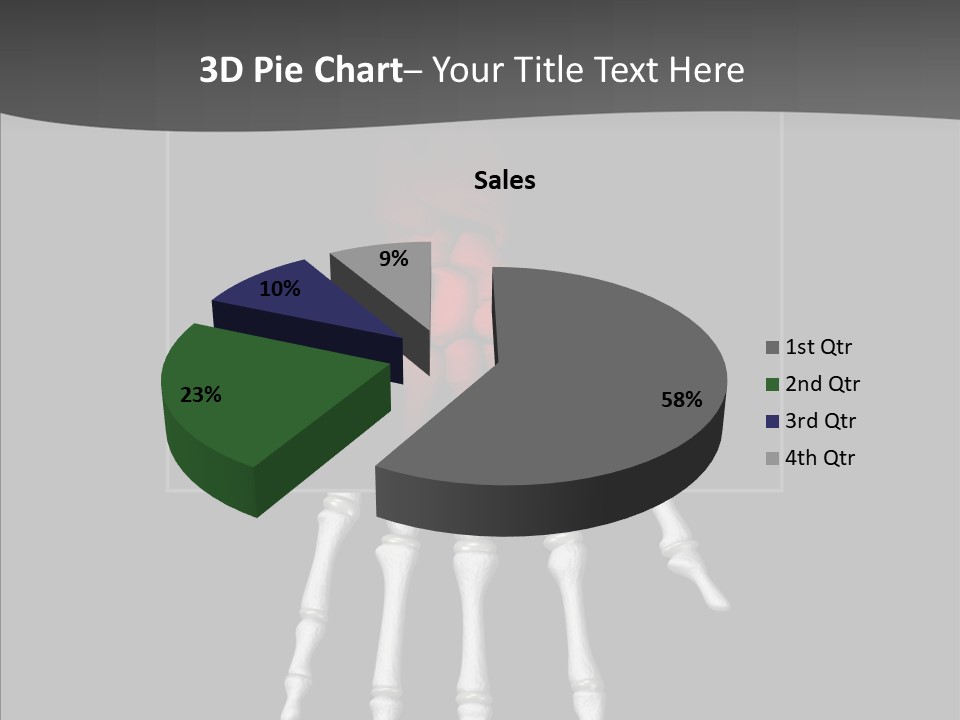 Female Hand Broken PowerPoint Template