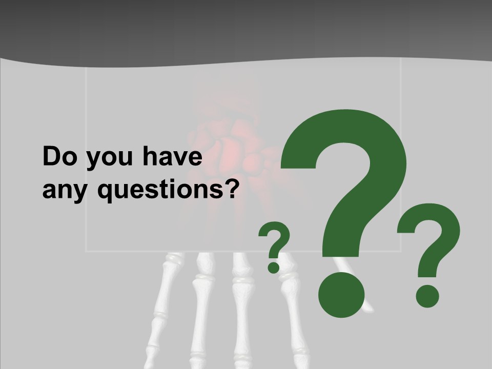 Female Hand Broken PowerPoint Template