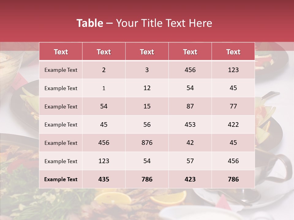 Taste Buffet Hungry PowerPoint Template