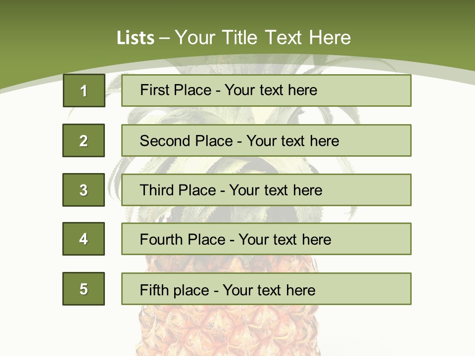 Fresh Minerals Sweet PowerPoint Template