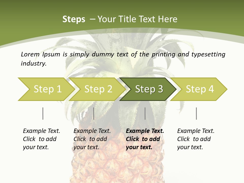 Fresh Minerals Sweet PowerPoint Template