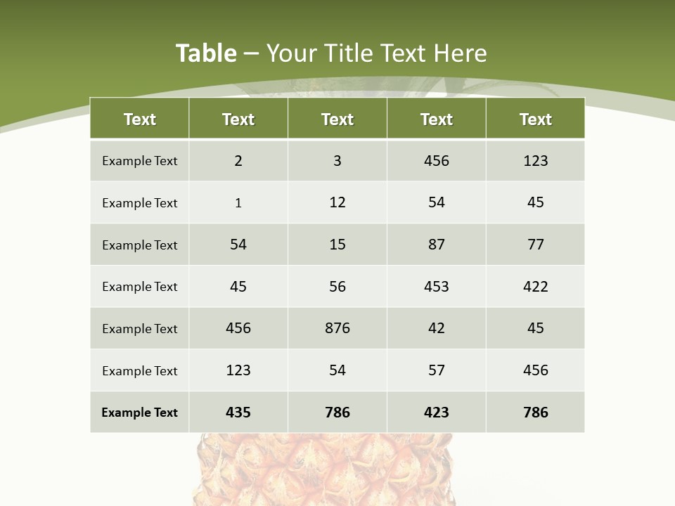 Fresh Minerals Sweet PowerPoint Template