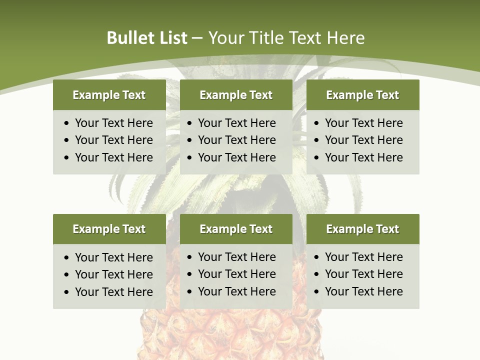 Fresh Minerals Sweet PowerPoint Template