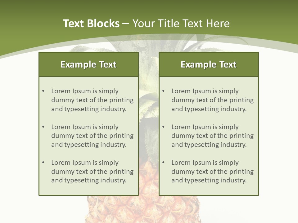 Fresh Minerals Sweet PowerPoint Template