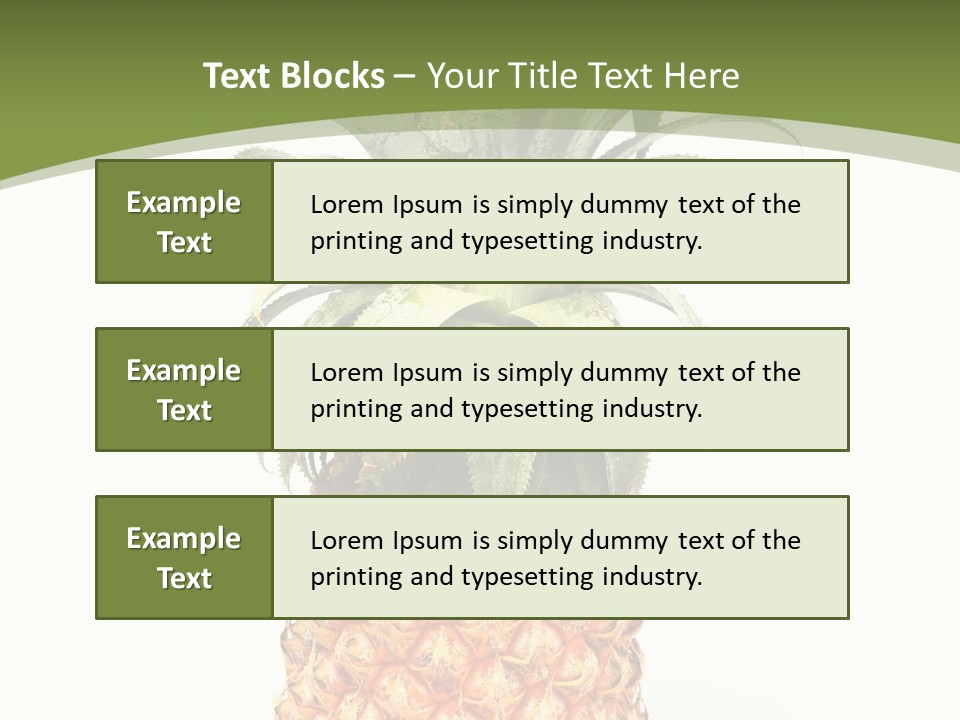 Fresh Minerals Sweet PowerPoint Template