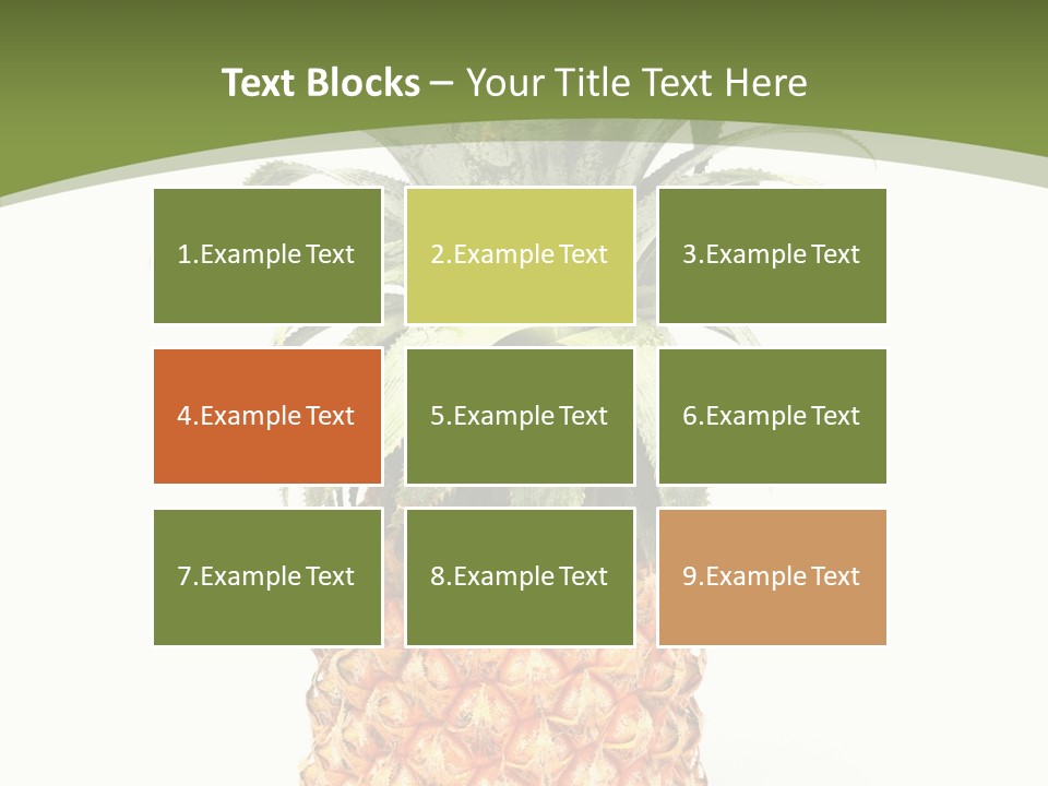 Fresh Minerals Sweet PowerPoint Template