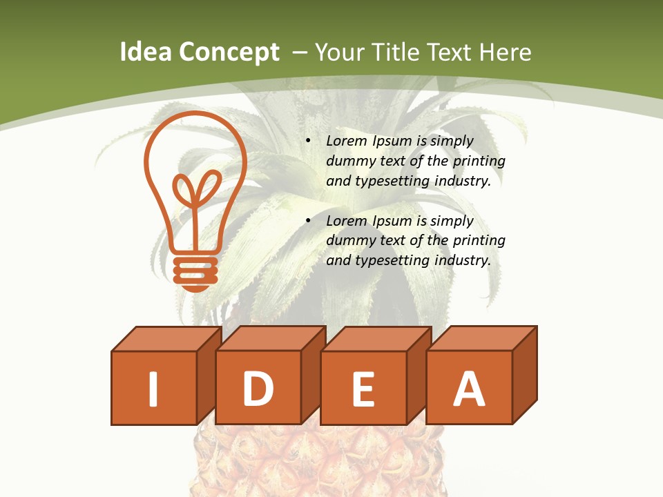 Fresh Minerals Sweet PowerPoint Template