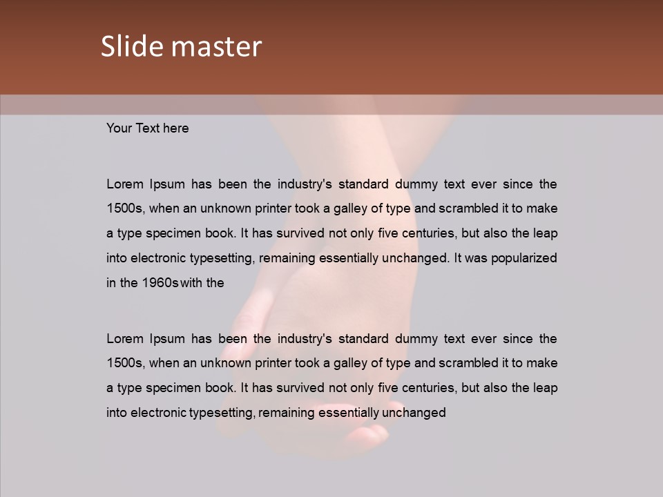 Bodypart Couple Blue PowerPoint Template