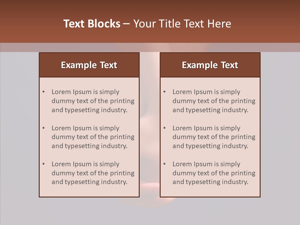 Bodypart Couple Blue PowerPoint Template