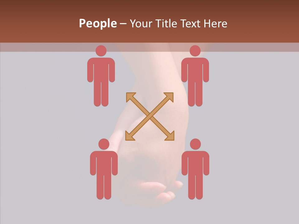 Bodypart Couple Blue PowerPoint Template