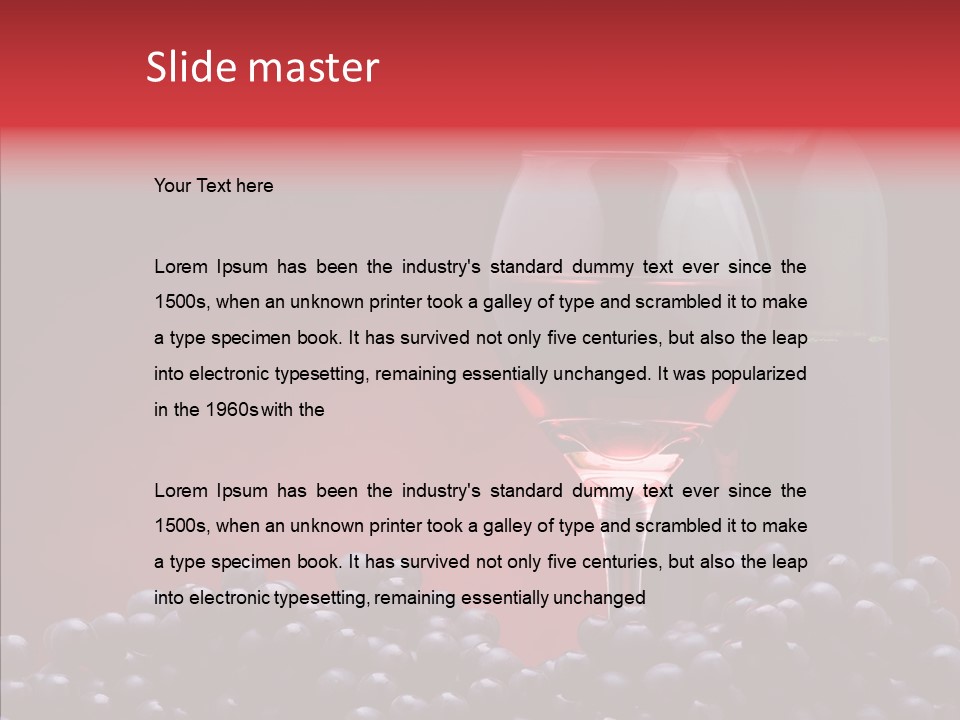 Drink Glass Food PowerPoint Template