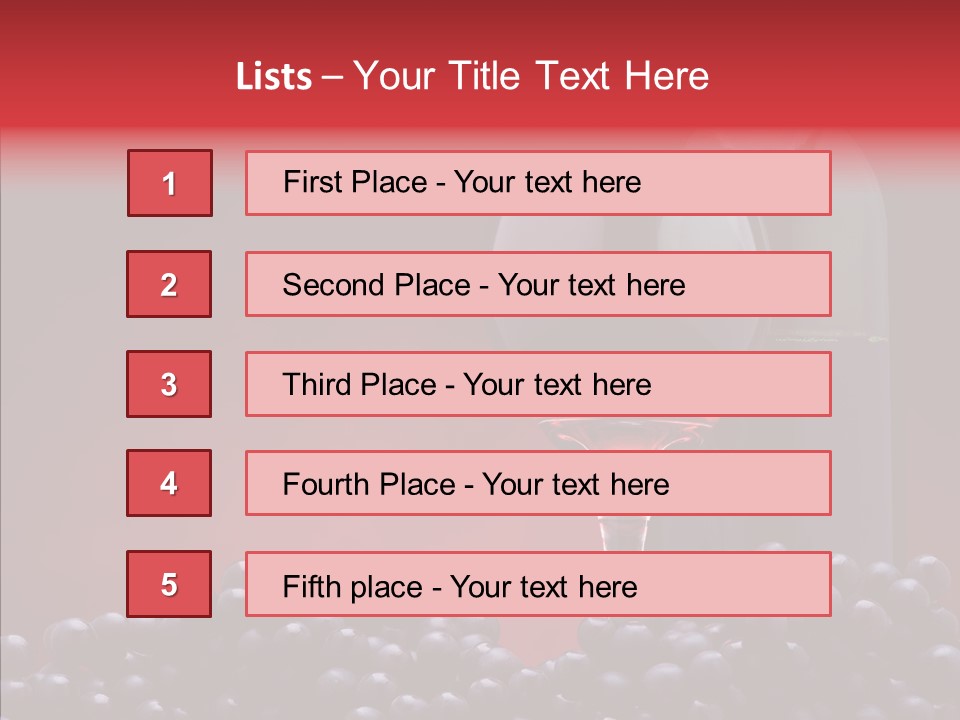 Drink Glass Food PowerPoint Template