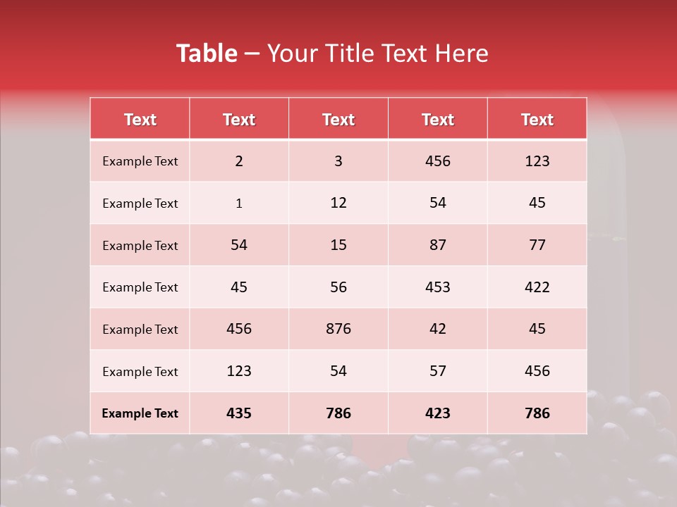 Drink Glass Food PowerPoint Template
